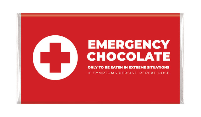 Emergency Chocolate Personalised Chocolate Bars