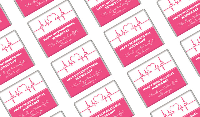 Heart Rate Nurses Day Personalised Mini Chocolates
