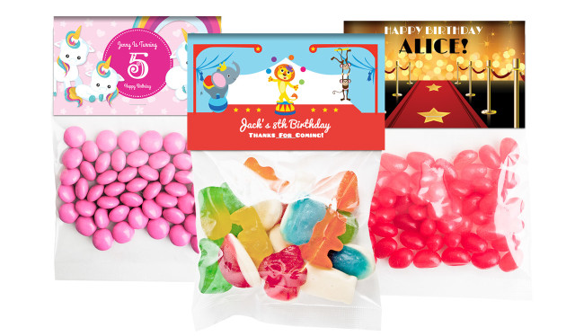 Lolly Bags With Custom Topper