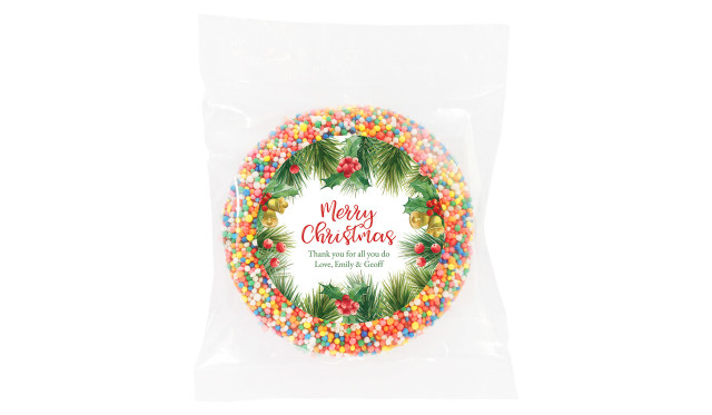 Branch Border Custom Christmas Giant Chocolate Freckle