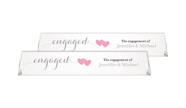 Flowing Text On Canvas Toblerone Engagement Chocolates 50g