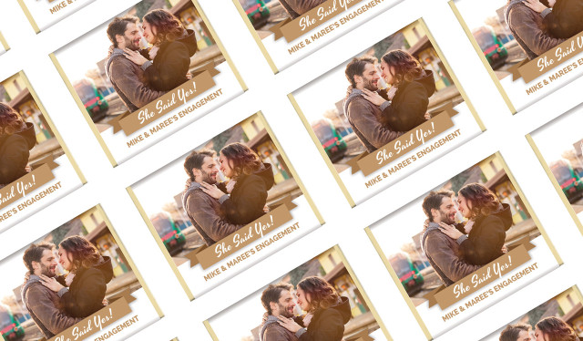 Banner Photo Personalised Engagement Mini Chocolates