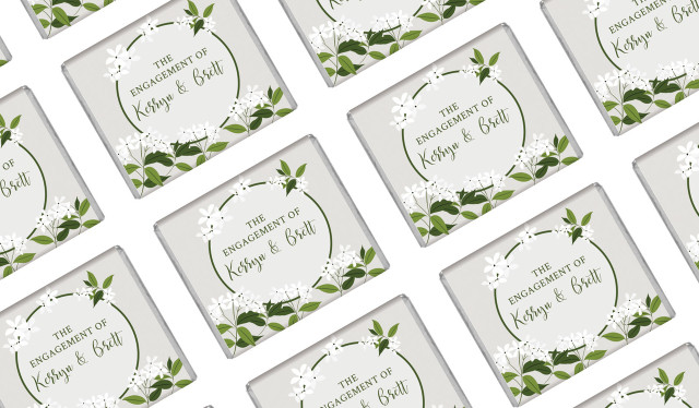Jasmine Personalised Engagement Mini Chocolates