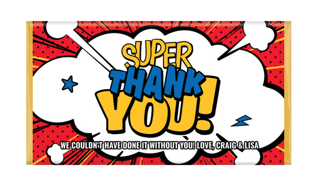 Super Thank You Personalised Chocolate Bar