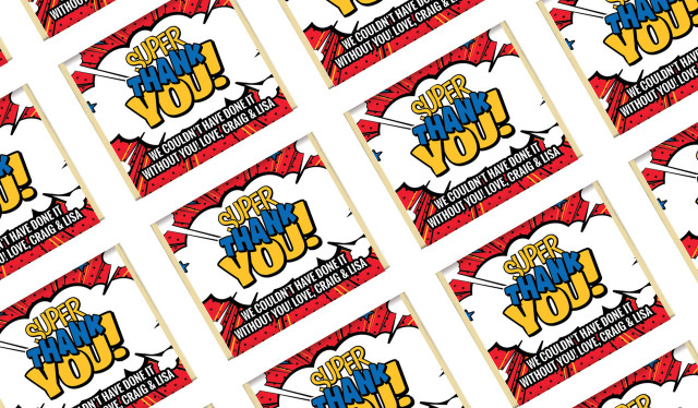 Super Thankyou Custom Thank You Mini Chocolate