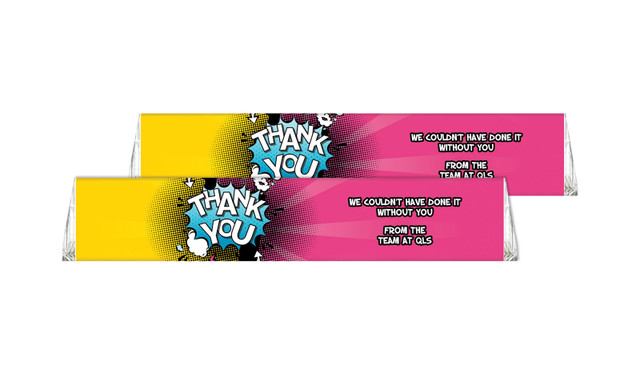 Fun Starburst Custom Toblerone Thank You Chocolates 50g