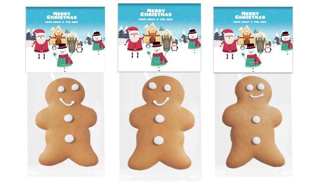 At The North Pole Gingerbread Man With Custom Topper