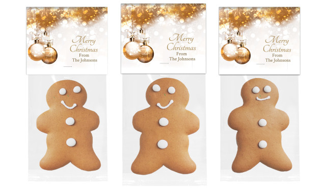 Bronze Baubles Gingerbread Man With Custom Topper