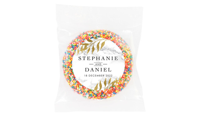 Marble and Fern Personalised Giant Chocolate Freckle