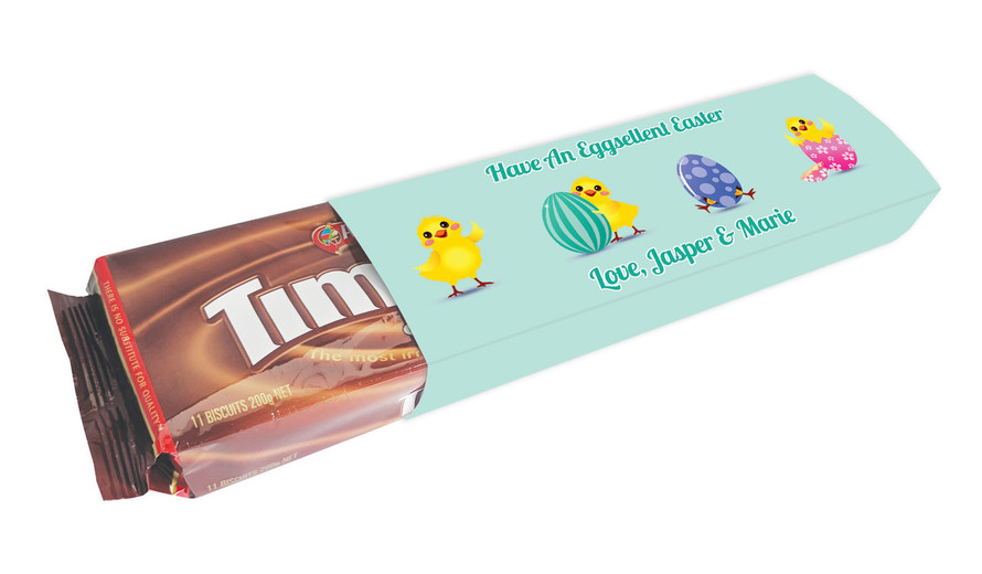 PACKET OF TIMTAMS TM WITH PERSONALISED SLEEVE
