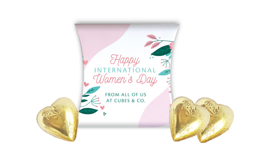 Fun Floral International Womens Day Personalised Pillow Boxes