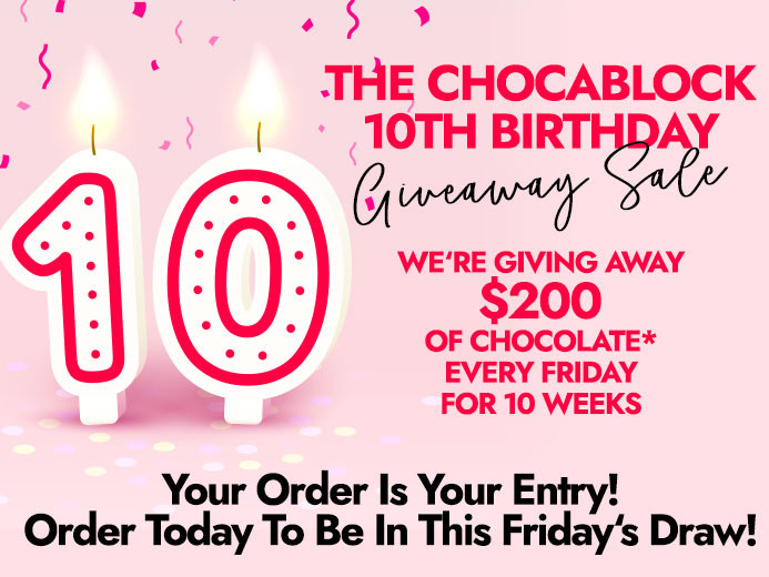 The Chocablock 10th Birthday Giveaway Sale