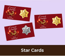 Personalised Star Cards For Diwali