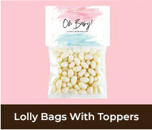 Lolly Bag with Topper For Gender Reveal