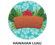 Hawaiian Luau Custom Birthday Party Supplies