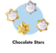 Foil Chocolate Stars For First Holy Communion
