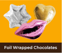 Products Filled With Foil Wrapped Chocolates