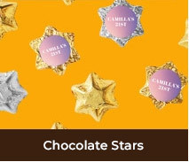 Foil Chocolate Stars For Adult Birthdays