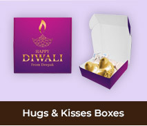 Personalised Hugs And Kisses Boxes For Diwali