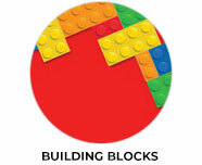 Building Blocks Theme Kids Party Favours