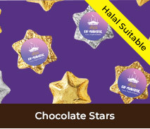 Personalised Foil Chocolate Stars For Eid