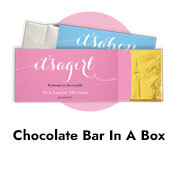 Custom Birth Announcement Chocolate Bar Boxes