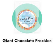 Custom Confirmation Giant Chocolate Freckles