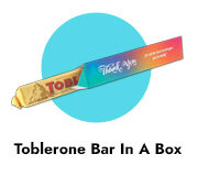 Personalised Thank You Toblerone Bar In A Box