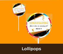 Personalised Congratulations Lollipops