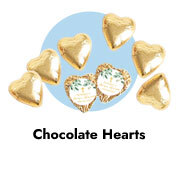 Foil Chocolate Hearts For First Holy Communion
