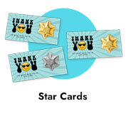 Personalised Thank You Star Cards