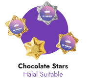 Personalised Foil Chocolate Stars For Eid