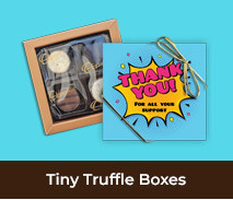 Personalised Tiny Truffle Thank You Boxes