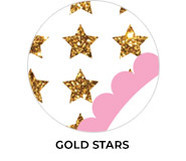 Gold Stars Custom Birthday Party Supplies