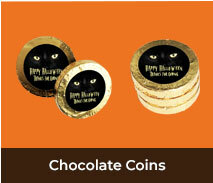 Personalised Chocolate Coins For Halloween