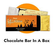 Personalised Halloween Chocolate Bar Boxes