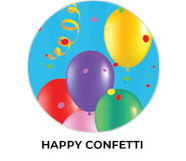 Happy Confetti Custom Birthday Party Supplies