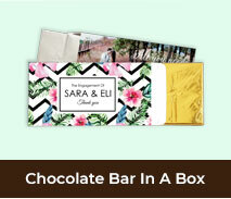 Personalised Engagement Chocolate Bar Boxes