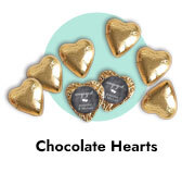 Engagement Custom Chocolate Hearts
