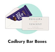 Cadbury Bar Boxes For Weddings