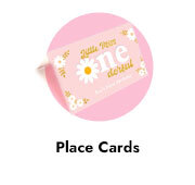 Personalised 1st Birthday Place Cards