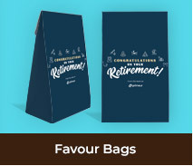 Custom Favour Bags For Retirement Parties