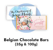 Christening And Baptism Chocolate Bars