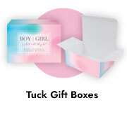 Personalised Tuck Gift Boxes For Gender Reveals