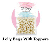 Lolly Bag with Topper For Gender Reveal