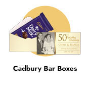 Wedding Anniversary Cadbury Bar Boxes
