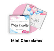 Personalised Mini Chocolates For Gender Reveals