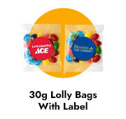 30g Lolly Bags With Branded Label