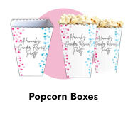Personalised Popcorn Boxes For Gender Reveals