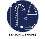 Seasonal Shapes Theme Custom Christmas Favours